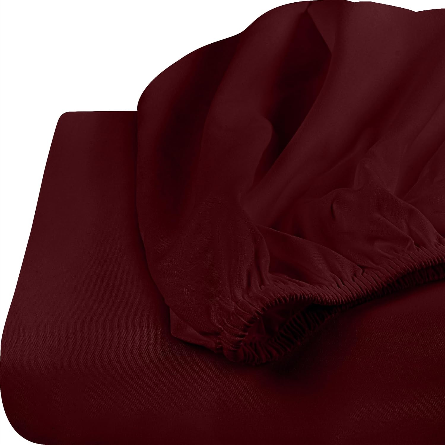 image:imageUtopia Bedding 2er Set Spannbettlaken 160x200cm BeigeBurgunderrot