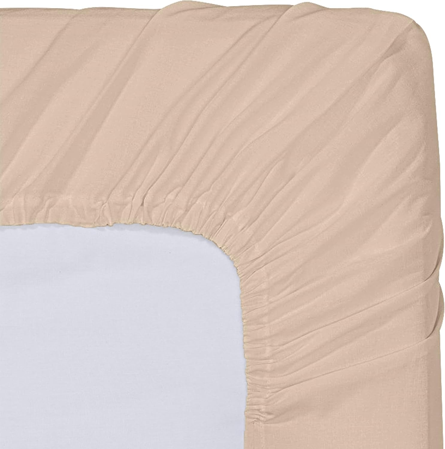 image:imageUtopia Bedding 6er Set Spannbettlaken 160 x 200 cm WeiBeige