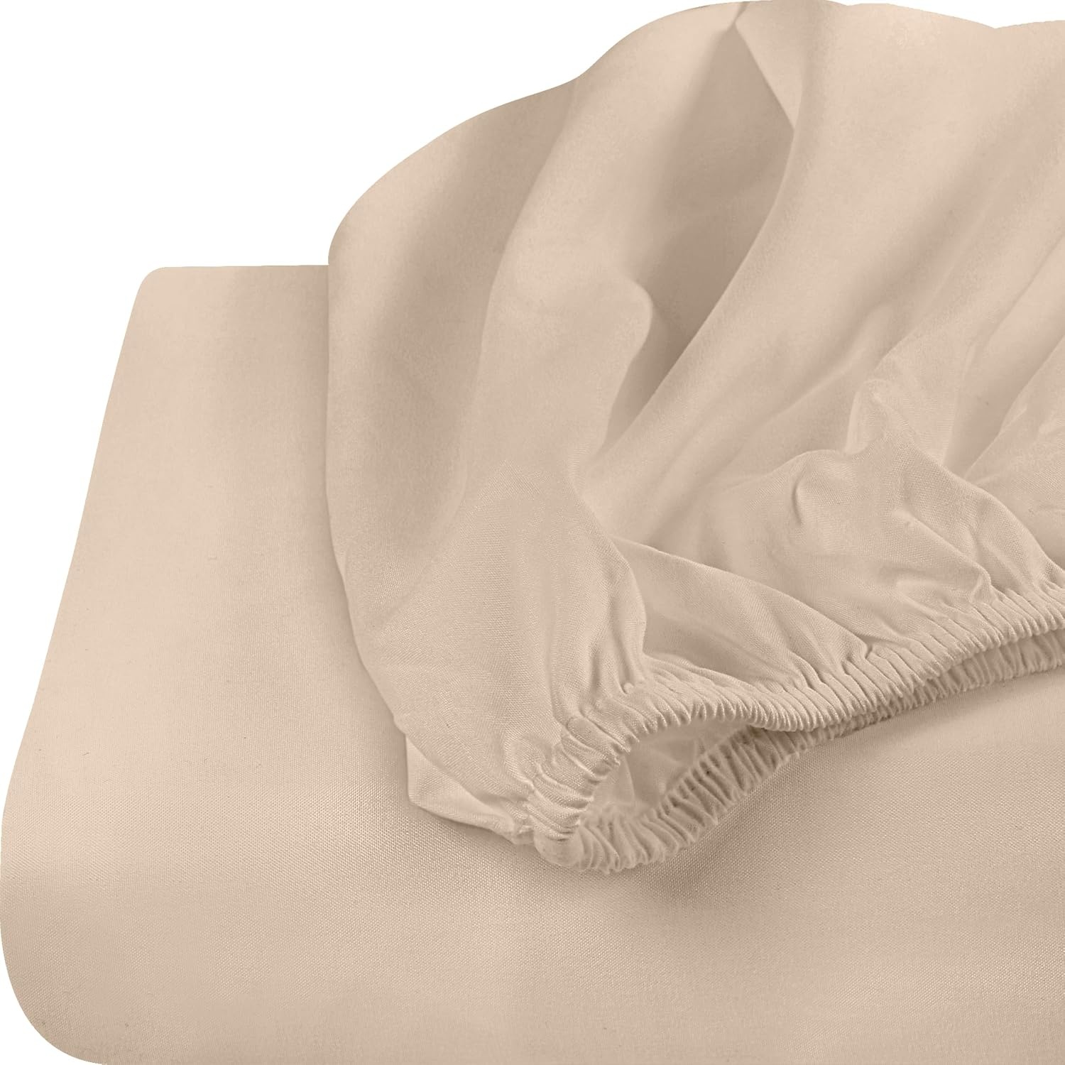 image:imageUtopia Bedding 6er Set Spannbettlaken 160 x 200 cm WeiBeige