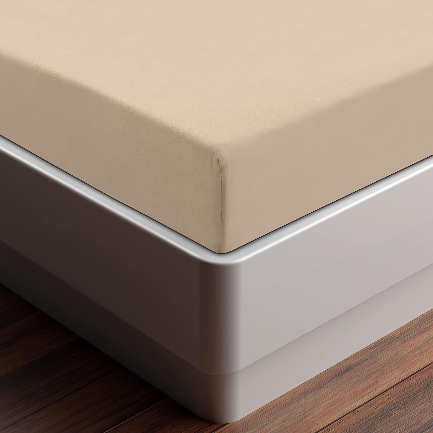 image:imageUtopia Bedding 6er Set Spannbettlaken 160 x 200 cm WeiBeige