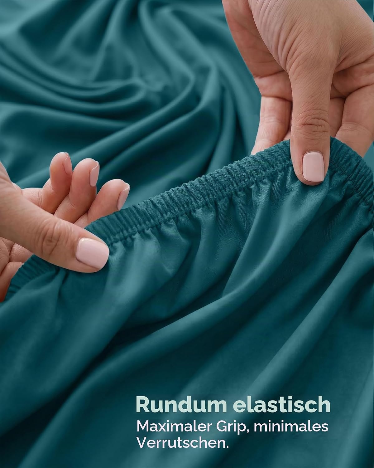 image:imageUtopia Bedding 6er Set Spannbettlaken 160 x 200 cm WeiBlaugrn