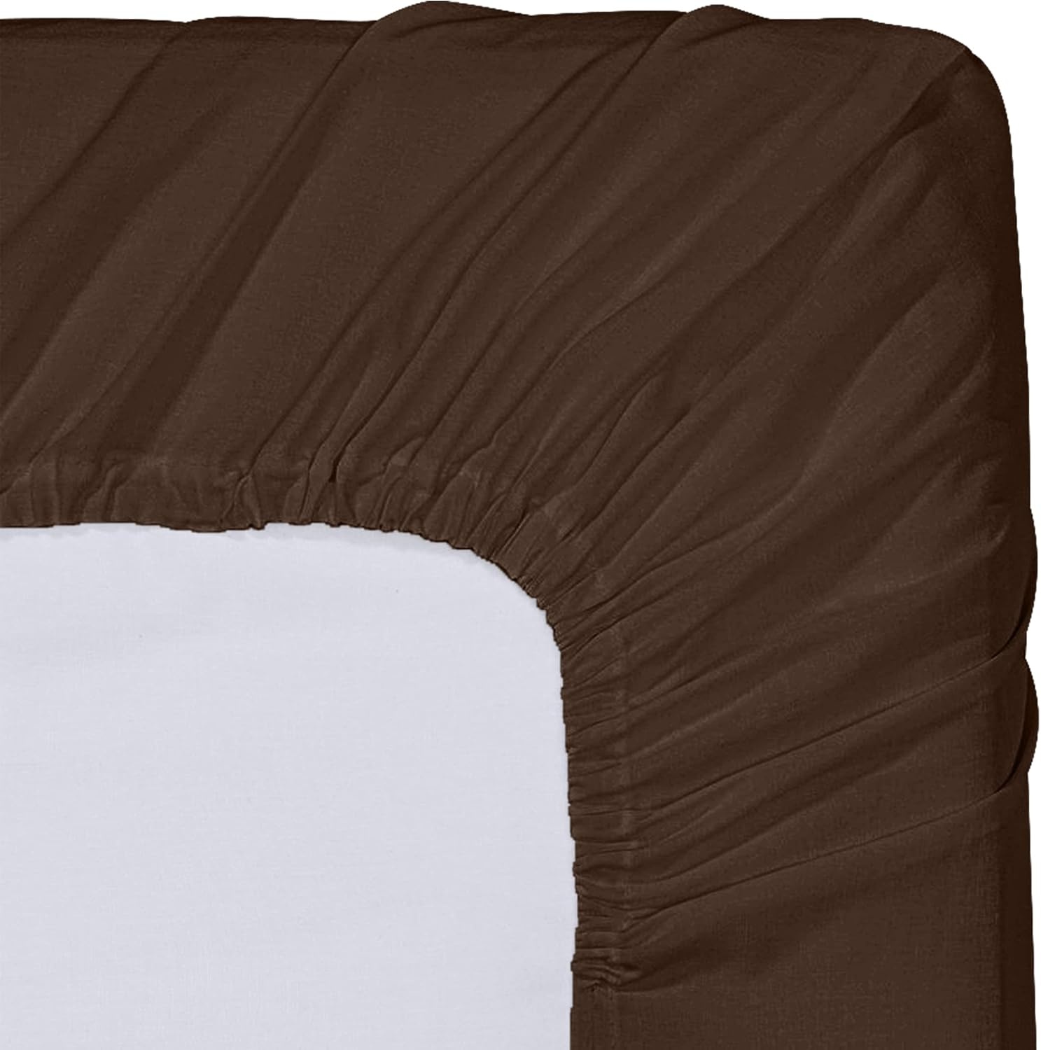 image:imageUtopia Bedding 6er Set Spannbettlaken 160 x 200 cm WeiBraun