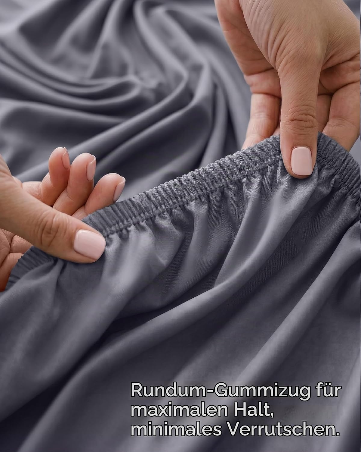 image:imageUtopia Bedding 6er Set Spannbettlaken 160 x 200 cm WeiGrau