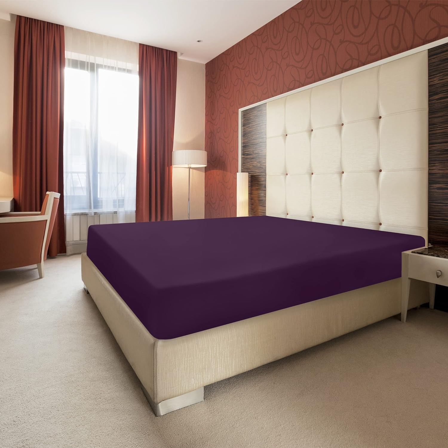 image:imageUtopia Bedding 6er Set Spannbettlaken 160 x 200 cm WeiGrau