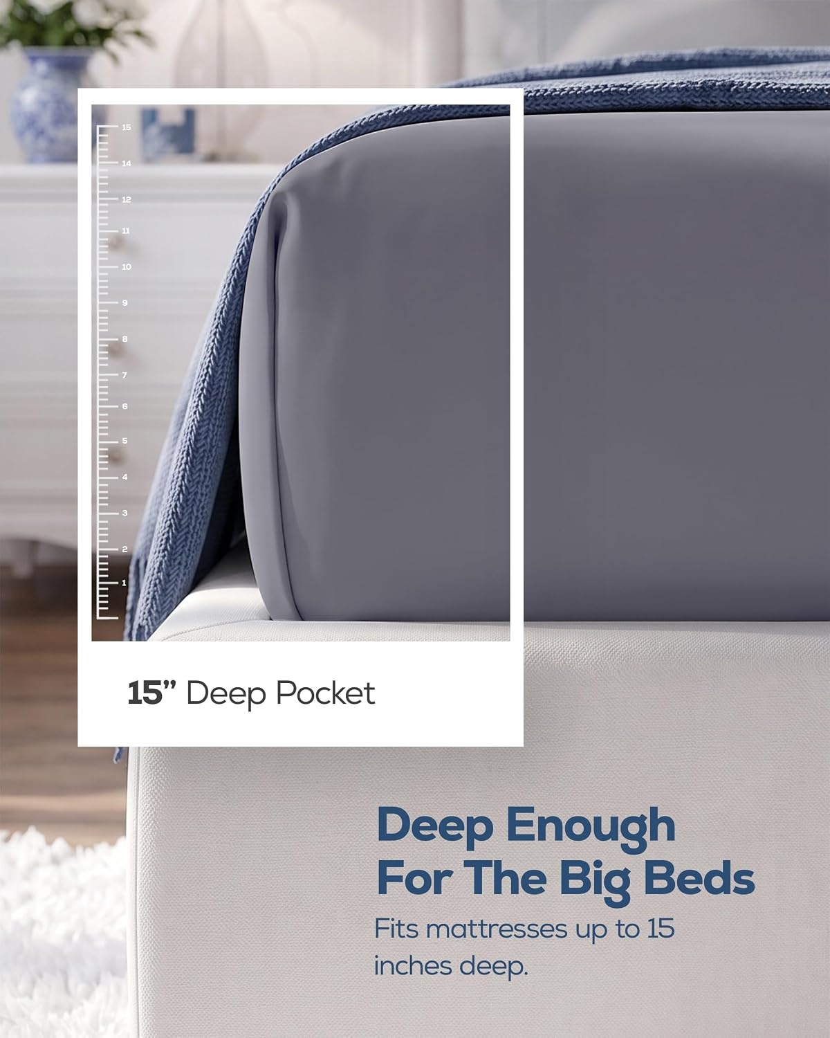 image:imageUtopia Bedding 6er Set Spannbettlaken 160 x 200 cm WeiGrau