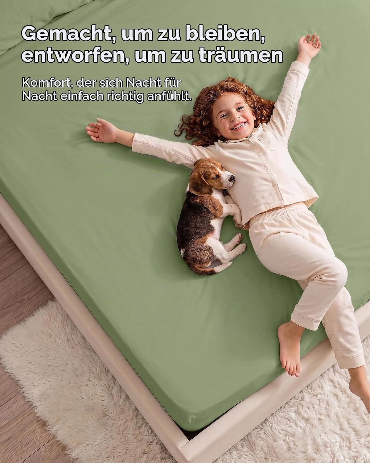 image:imageUtopia Bedding 6er Set Spannbettlaken 160 x 200 cm WeiGrn