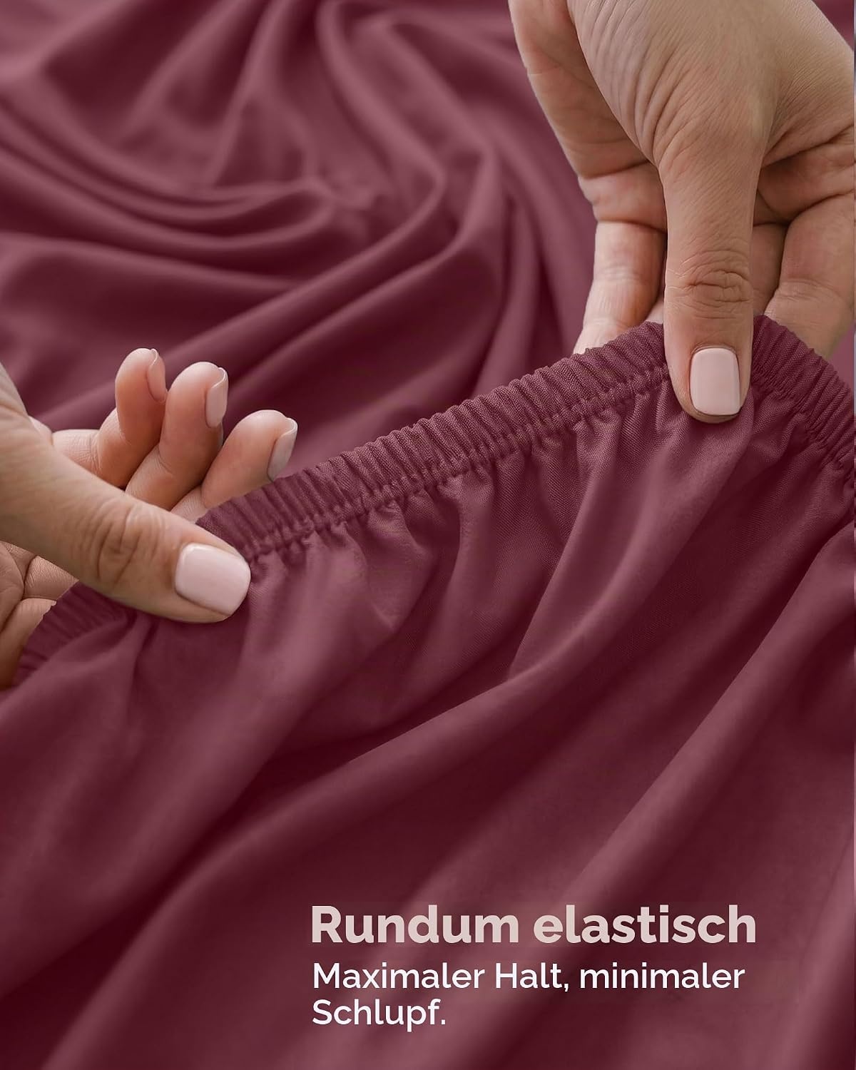 image:imageUtopia Bedding 6er Set Spannbettlaken 160 x 200 cm WeiRot