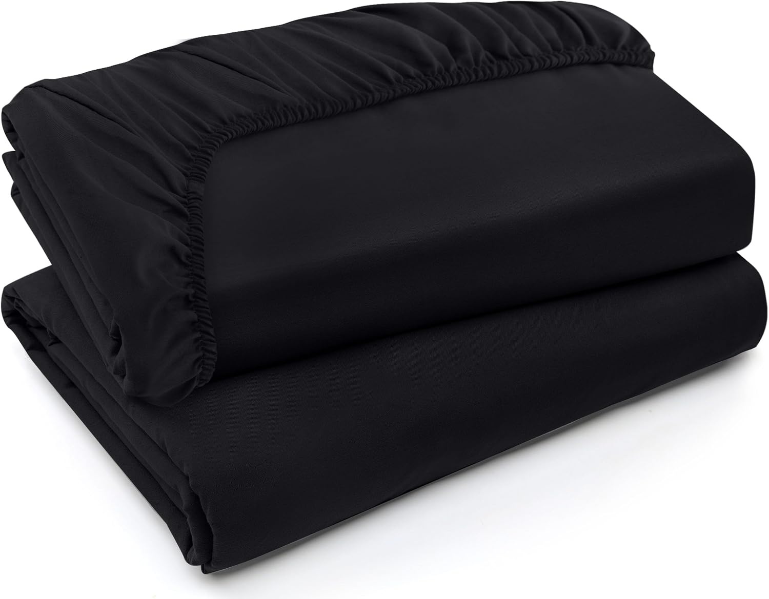 image:imageUtopia Bedding 6er Set Spannbettlaken 160 x 200 cm WeiSchwarz