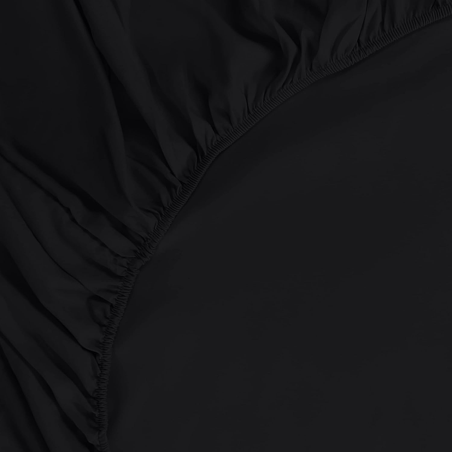 image:imageUtopia Bedding 6er Set Spannbettlaken 160 x 200 cm WeiSchwarz