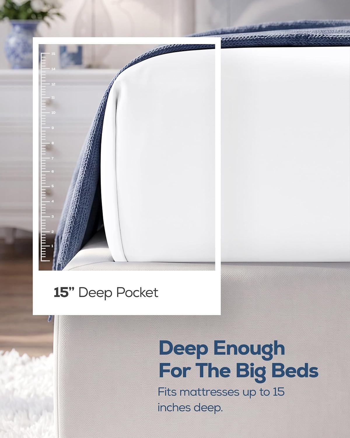 image:imageUtopia Bedding 6er Set Spannbettlaken 160 x 200 cm WeiWei