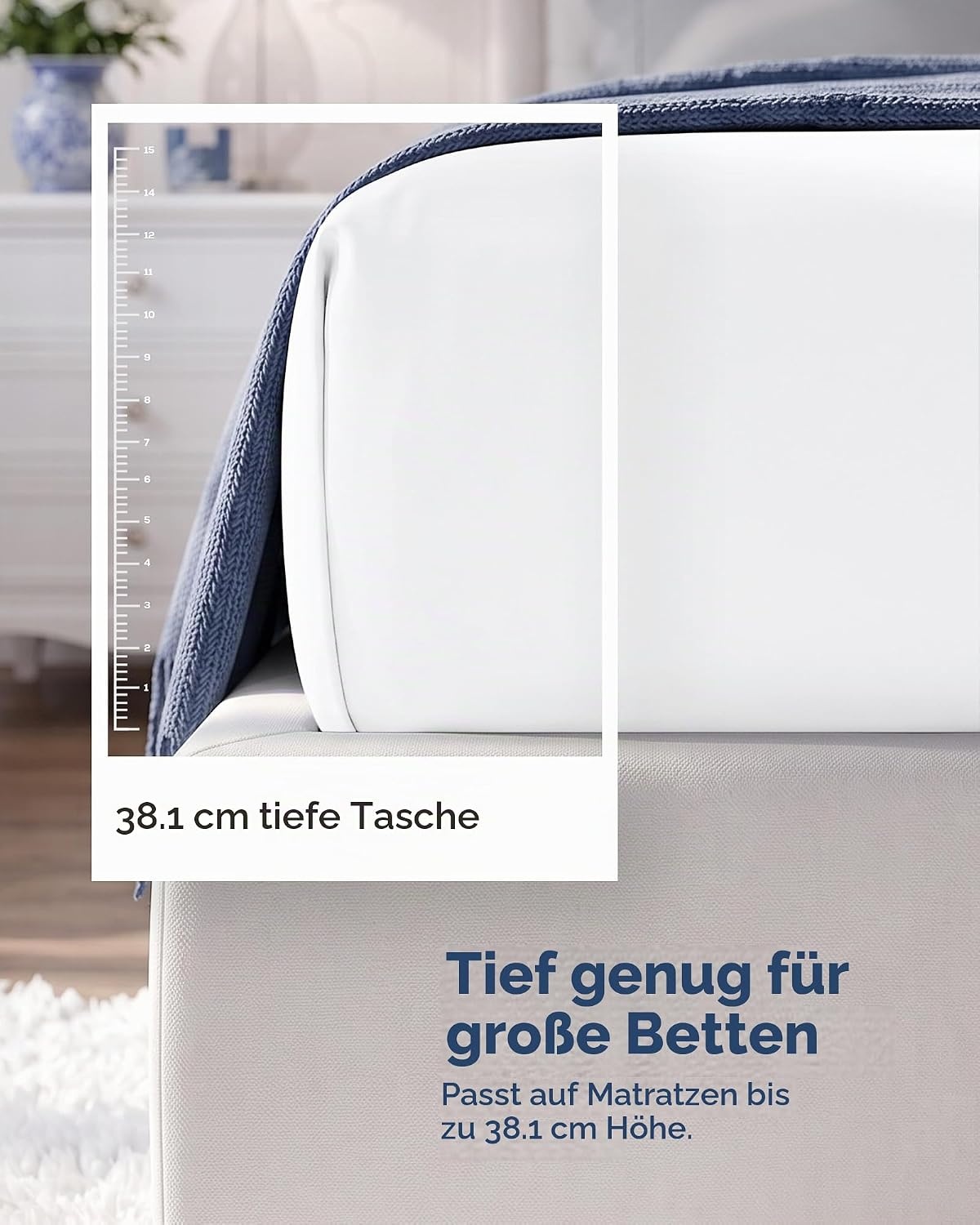 image:imageUtopia Bedding 6er Set Spannbettlaken 160 x 200 cm WeiWei