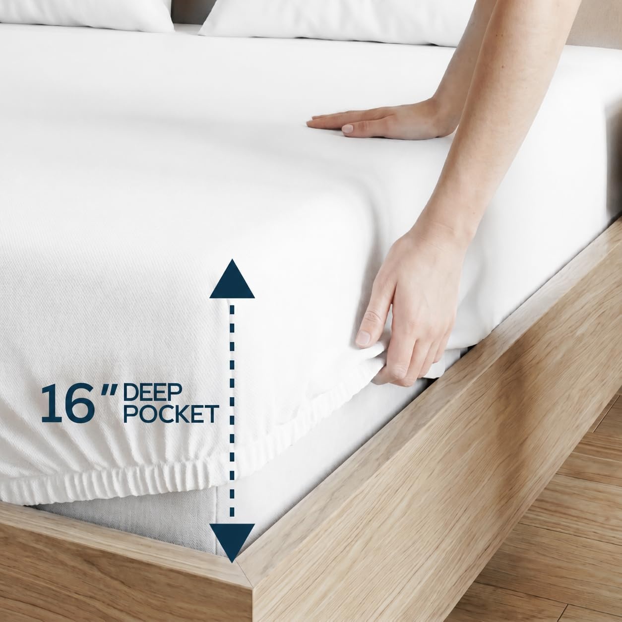 image:imageUtopia Bedding 6er Set Spannbettlaken 160 x 200 cm WeiWeissOpulenter Garten