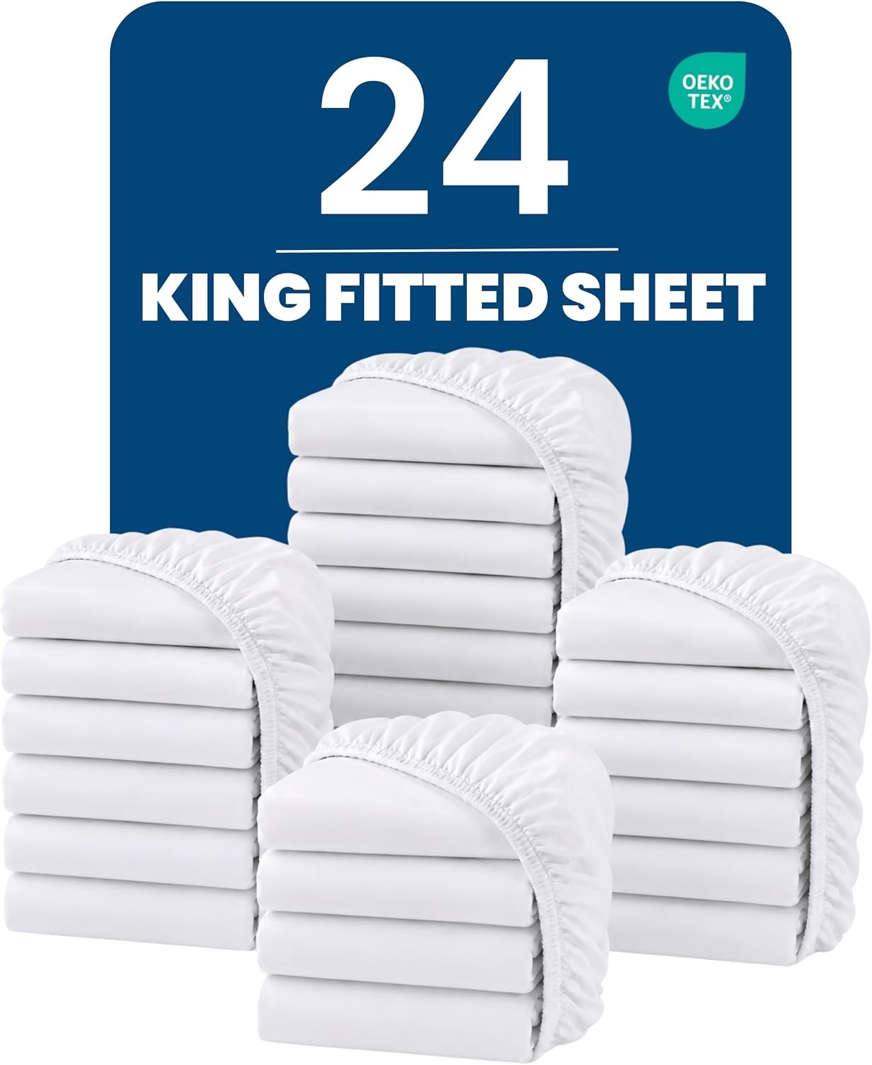 image:imageUtopia Bedding 6er Set Spannbettlaken 160 x 200 cm WeiWeissOpulenter Garten