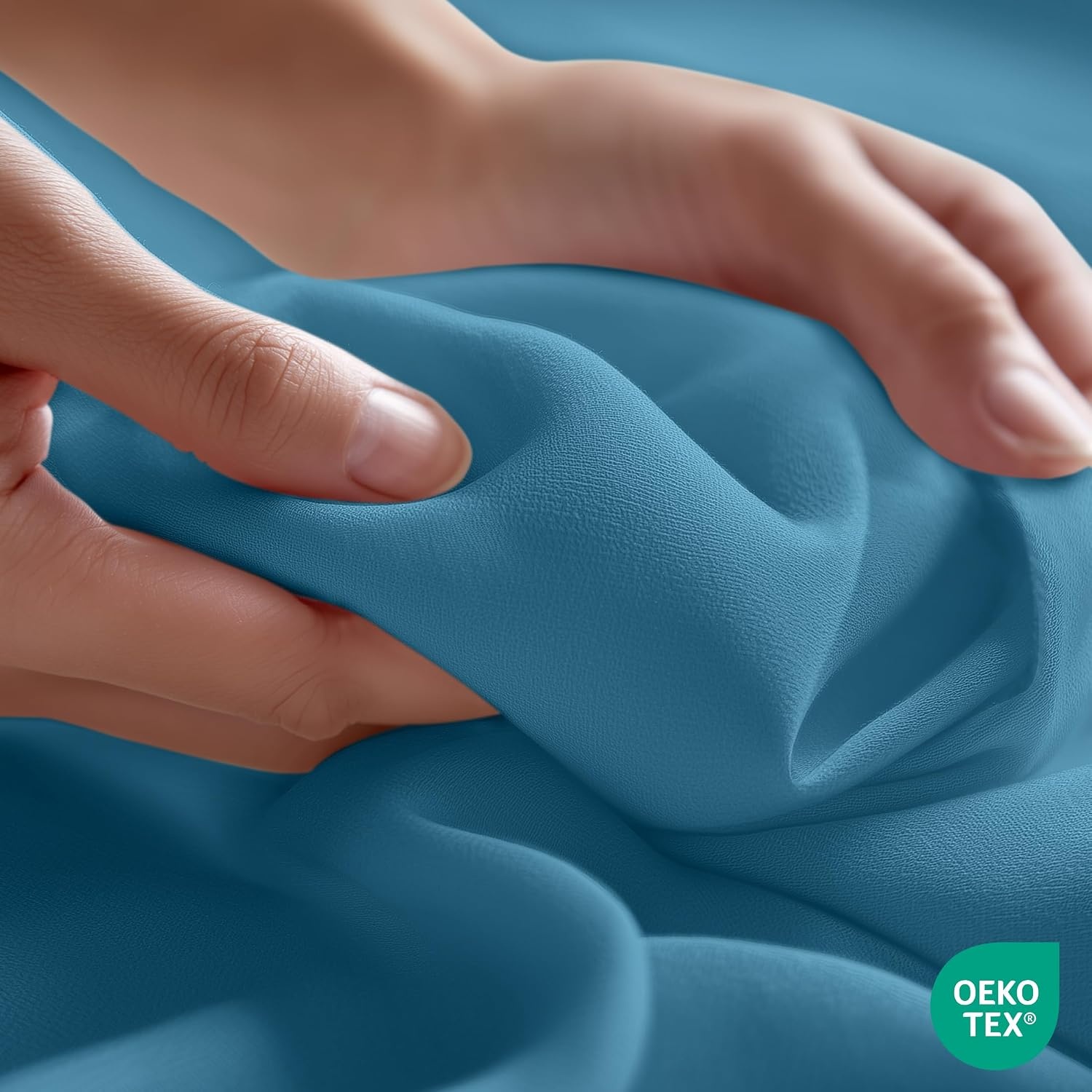 image:imageUtopia Bedding Bettlaken ohne Gummizug 225x255cm GrauDenim Blau