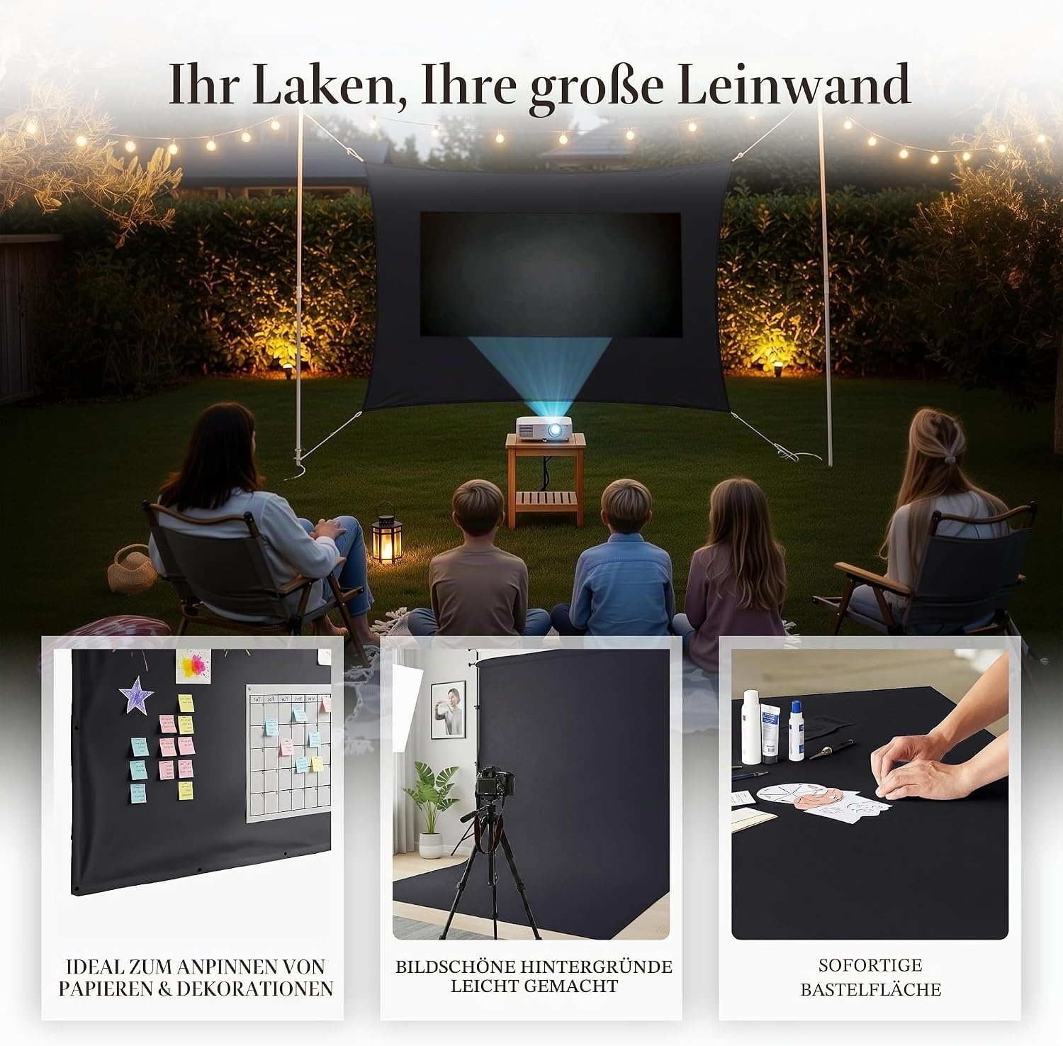 image:imageUtopia Bedding Bettlaken ohne Gummizug 225x255cm GrauSchwarz