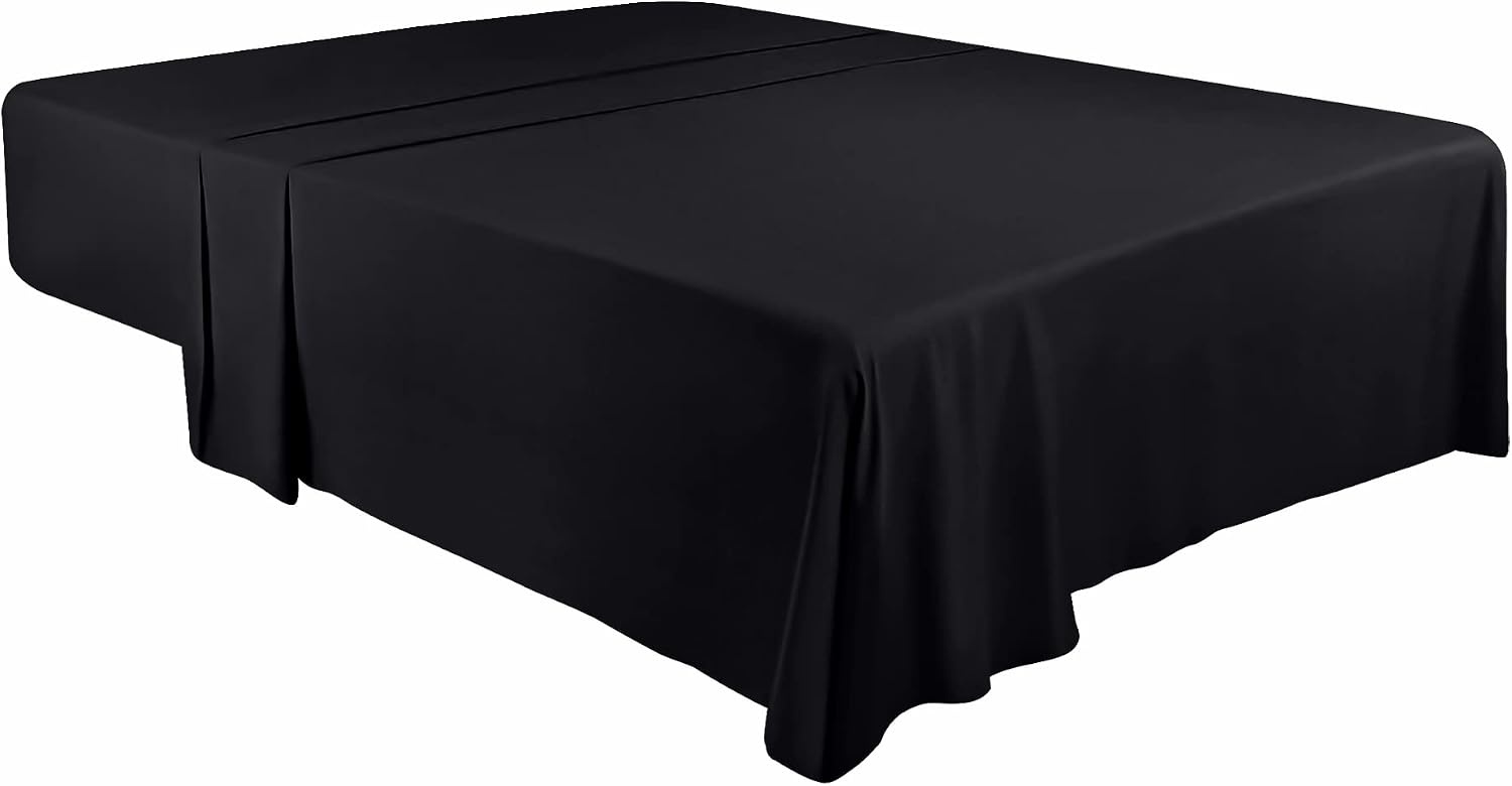 image:imageUtopia Bedding Bettlaken ohne Gummizug 225x255cm GrauSchwarz