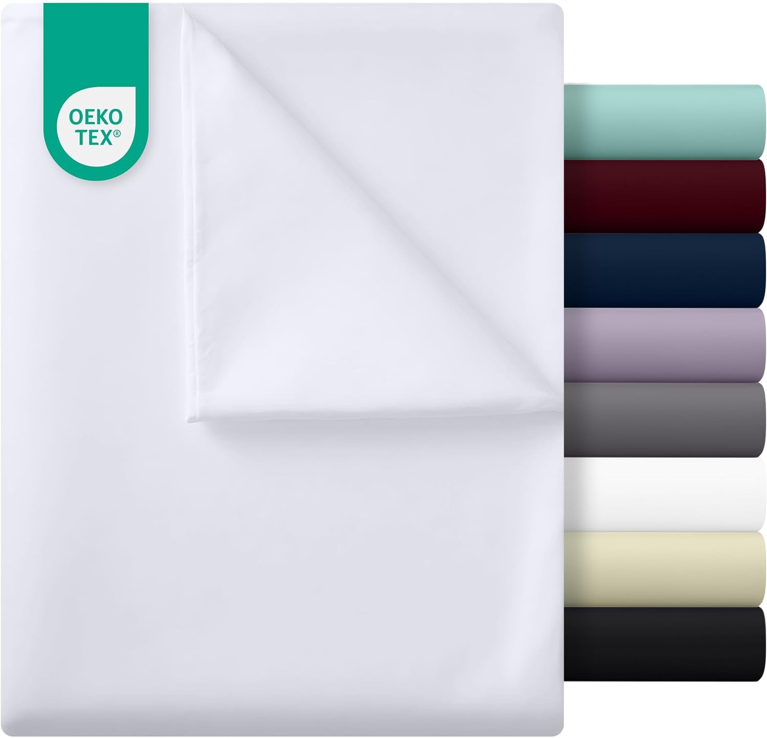 image:imageUtopia Bedding Bettlaken ohne Gummizug 225x255cm GrauWei