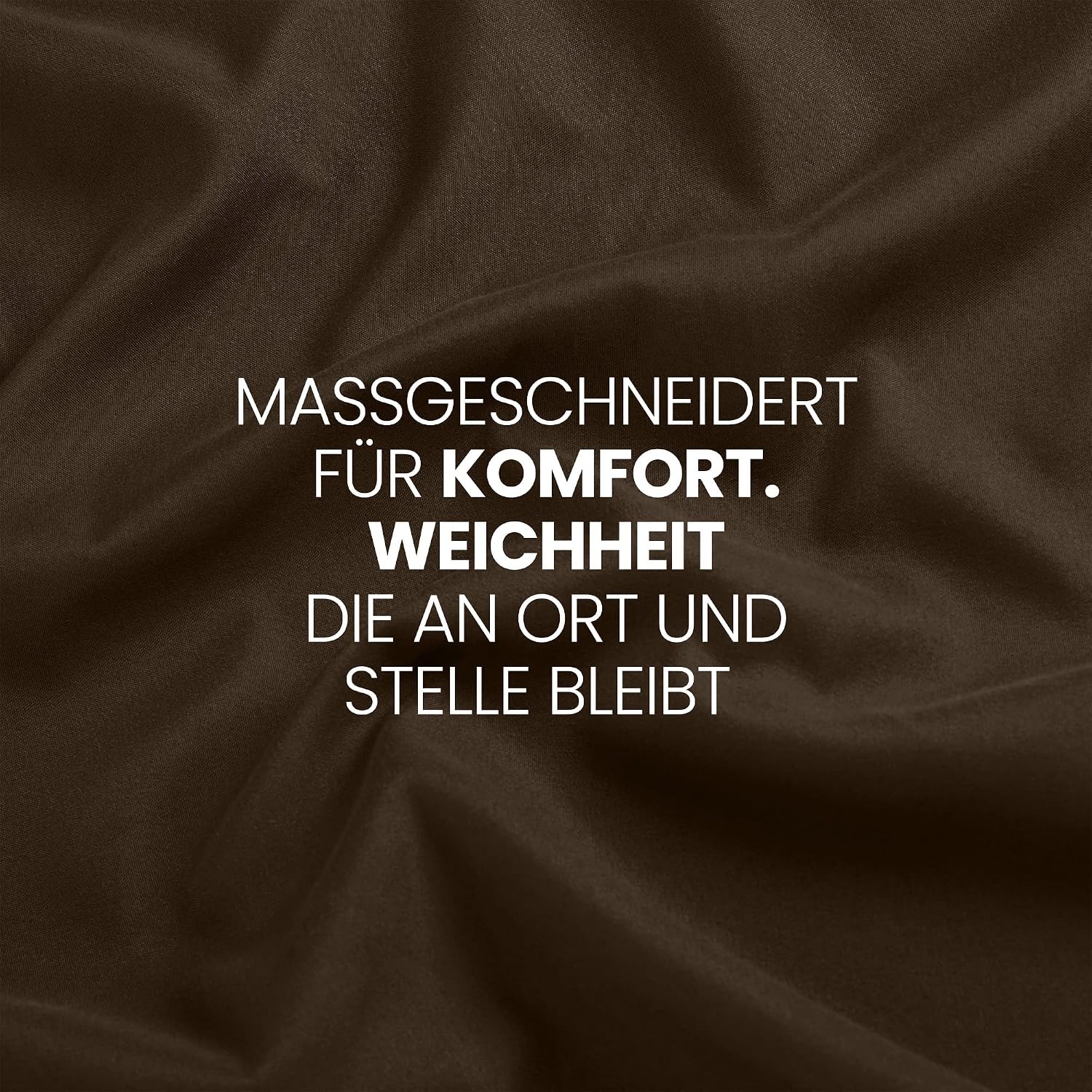 image:imageUtopia Bedding Spannbettlaken 135x190cm Braun