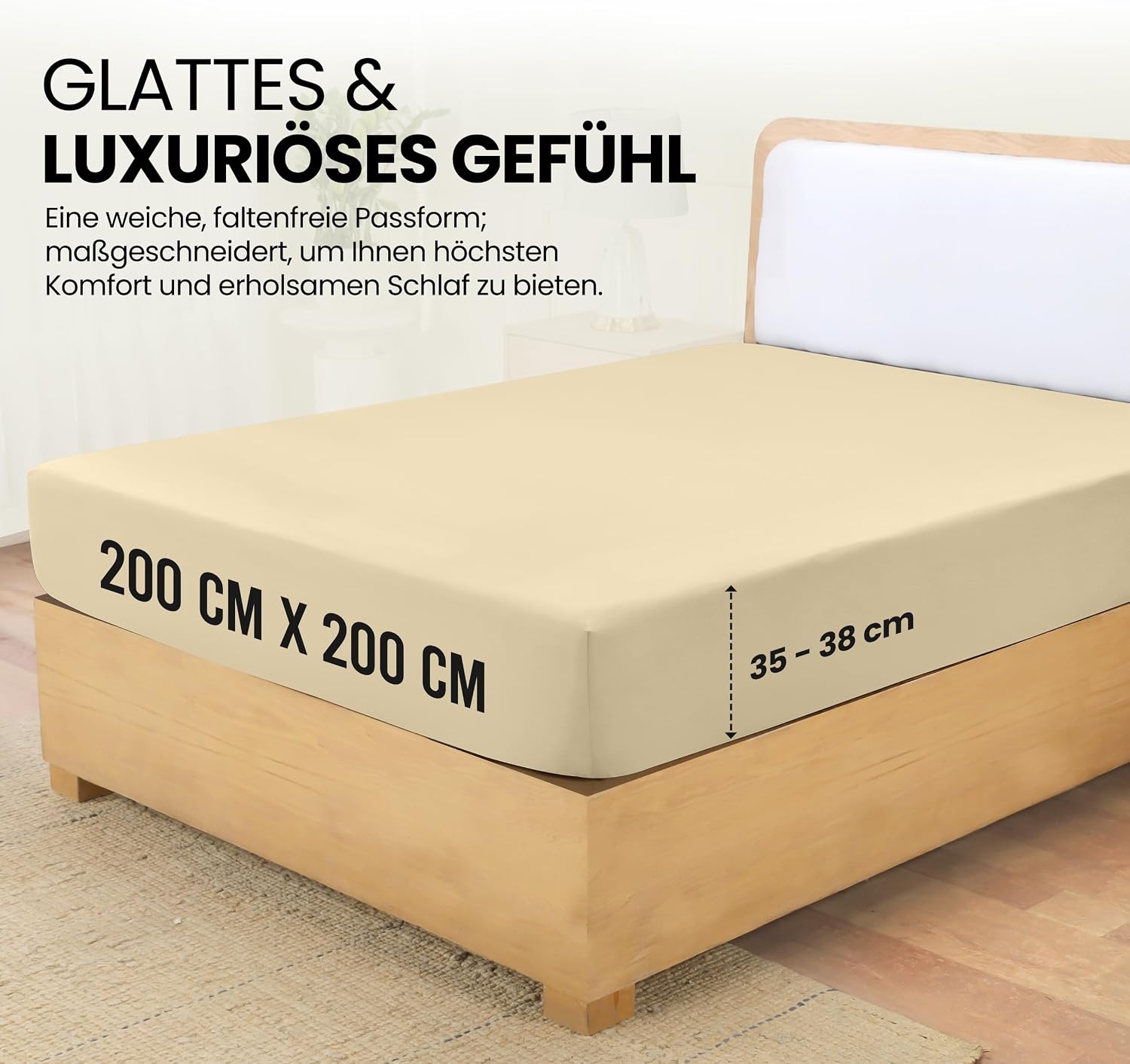 image:imageUtopia Bedding Spannbettlaken 140x200cm BurgunderrotBeige