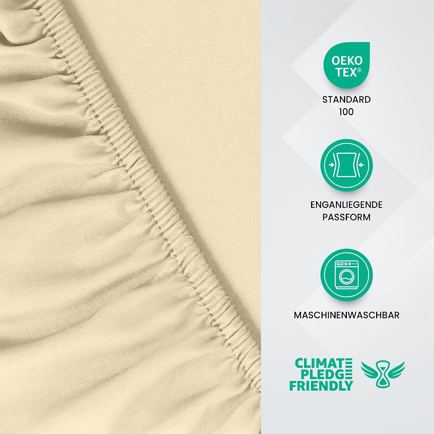 image:imageUtopia Bedding Spannbettlaken 140x200cm BurgunderrotBeige