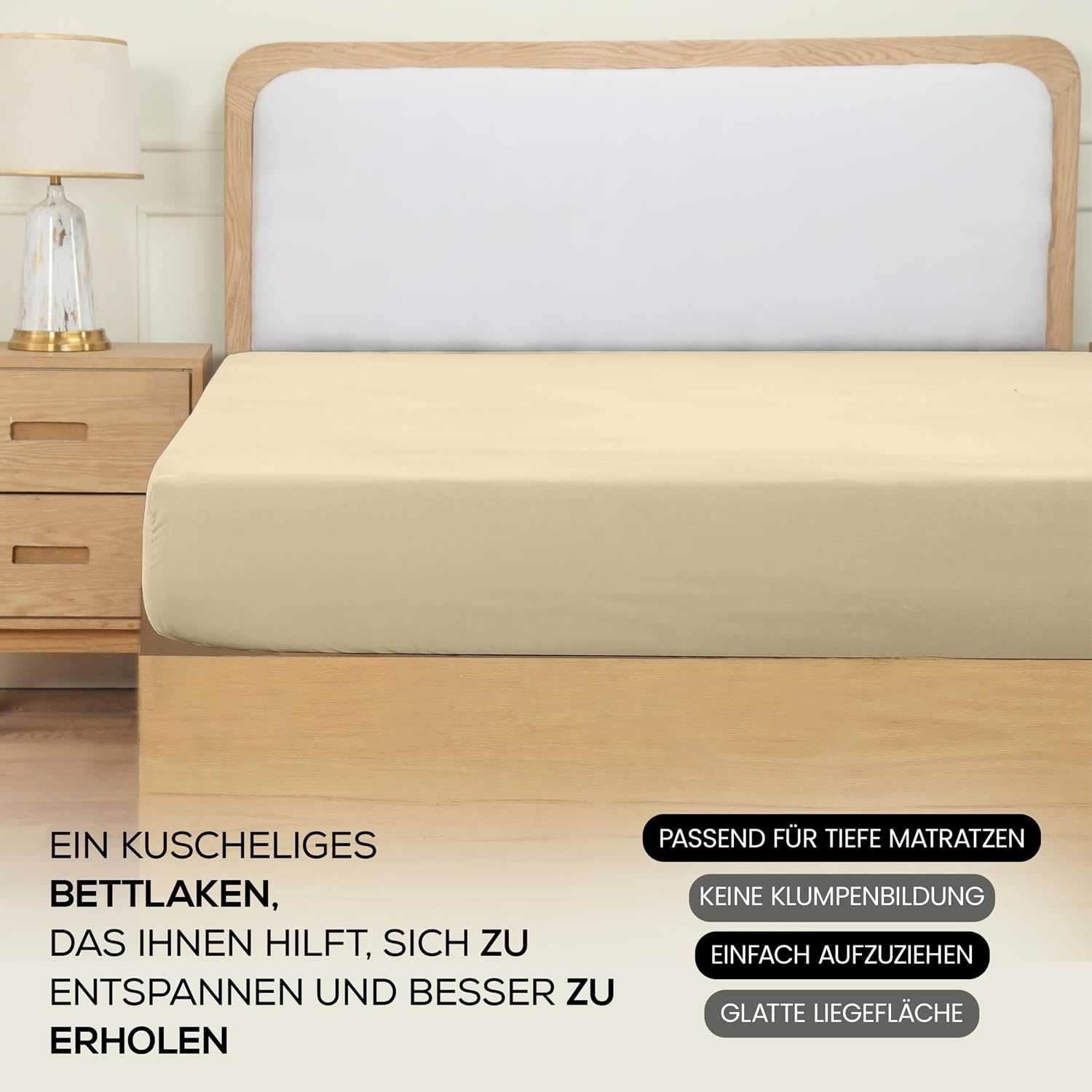 image:imageUtopia Bedding Spannbettlaken 140x200cm BurgunderrotBeige