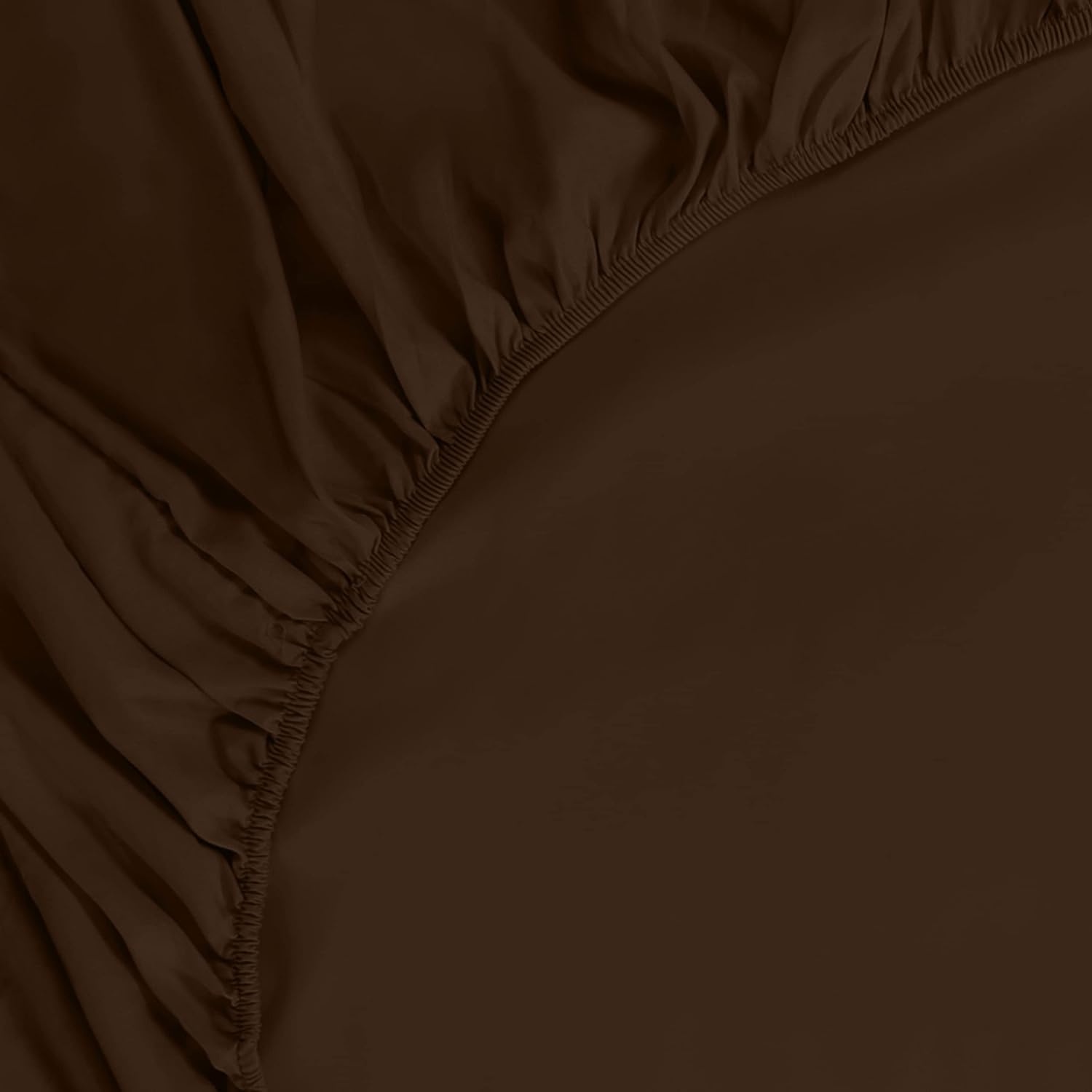 image:imageUtopia Bedding Spannbettlaken 140x200cm BurgunderrotBraun