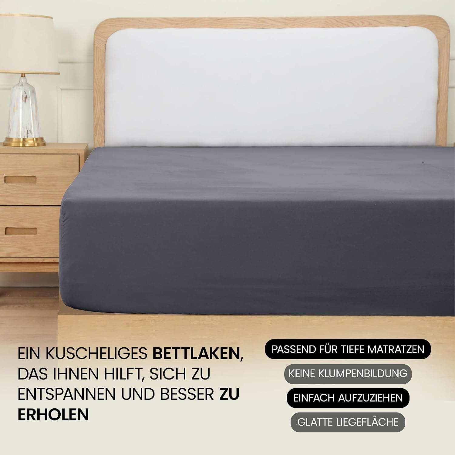 image:imageUtopia Bedding Spannbettlaken 140x200cm BurgunderrotGrau