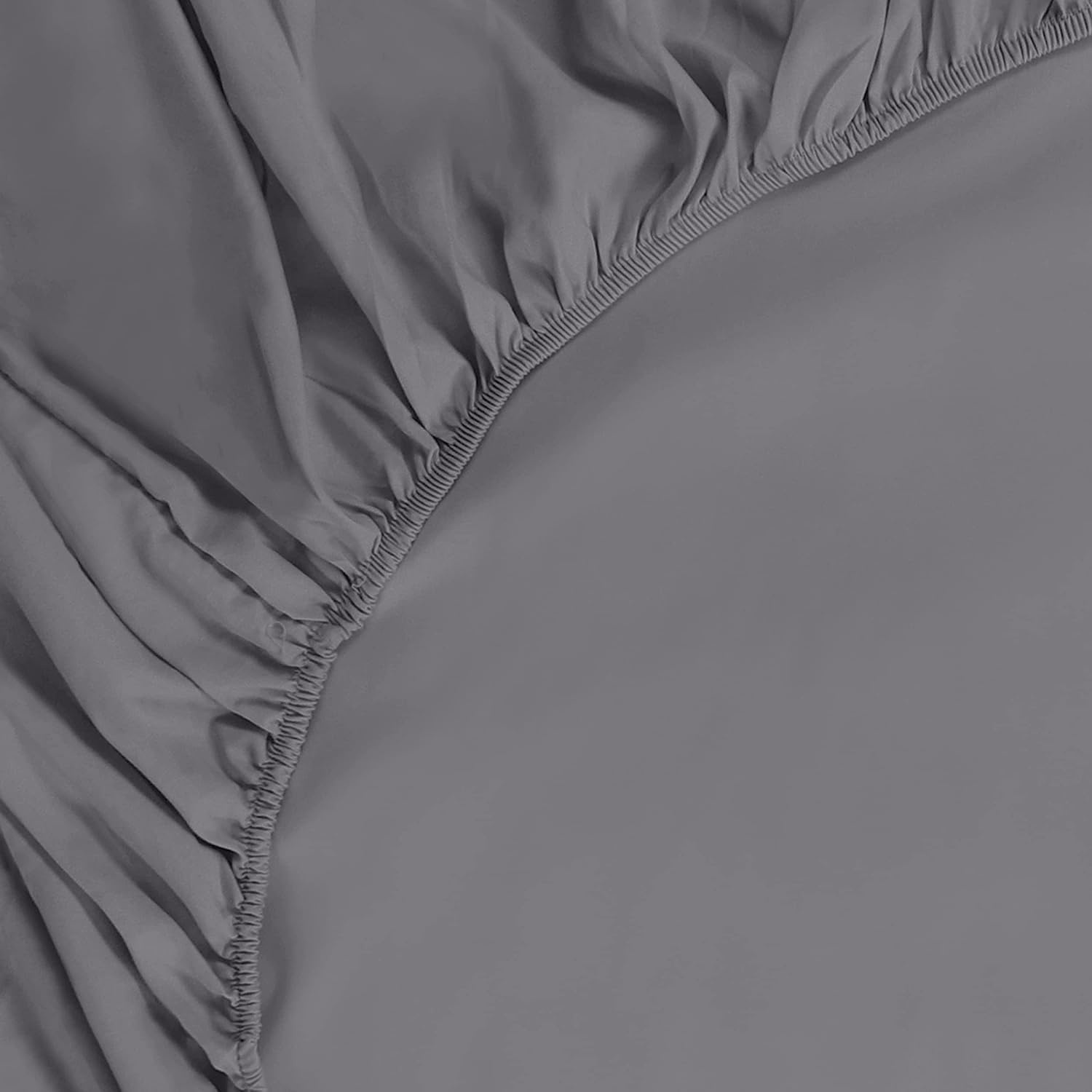 image:imageUtopia Bedding Spannbettlaken 140x200cm BurgunderrotGrau