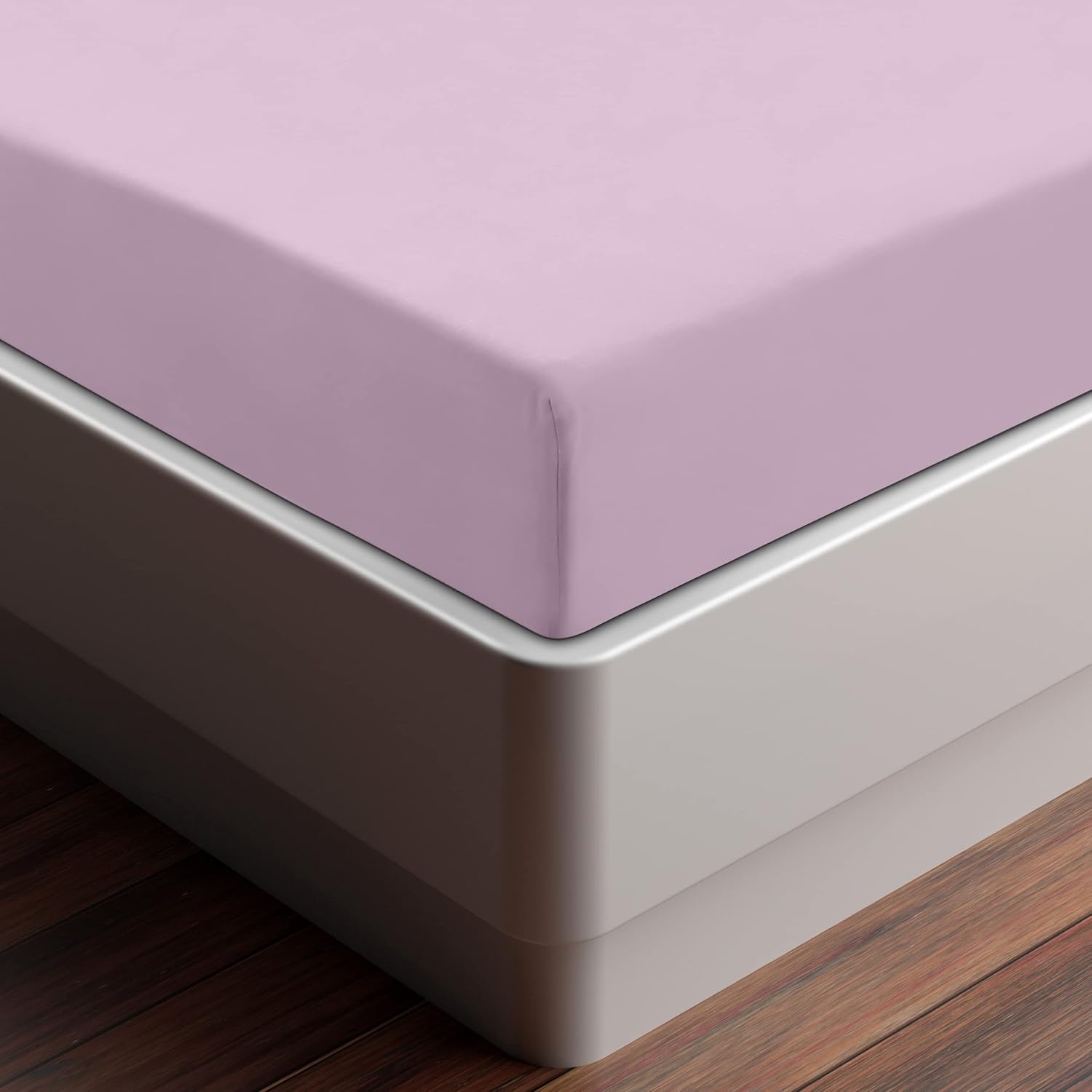 image:imageUtopia Bedding Spannbettlaken 140x200cm BurgunderrotLavendel