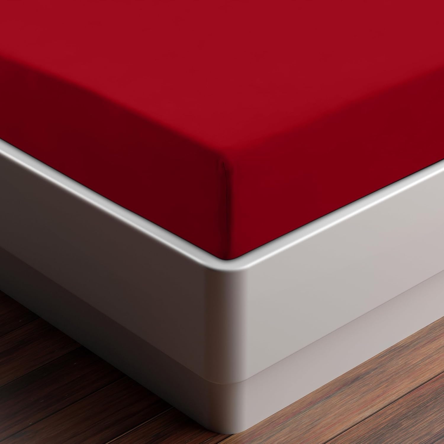 image:imageUtopia Bedding Spannbettlaken 140x200cm BurgunderrotRot