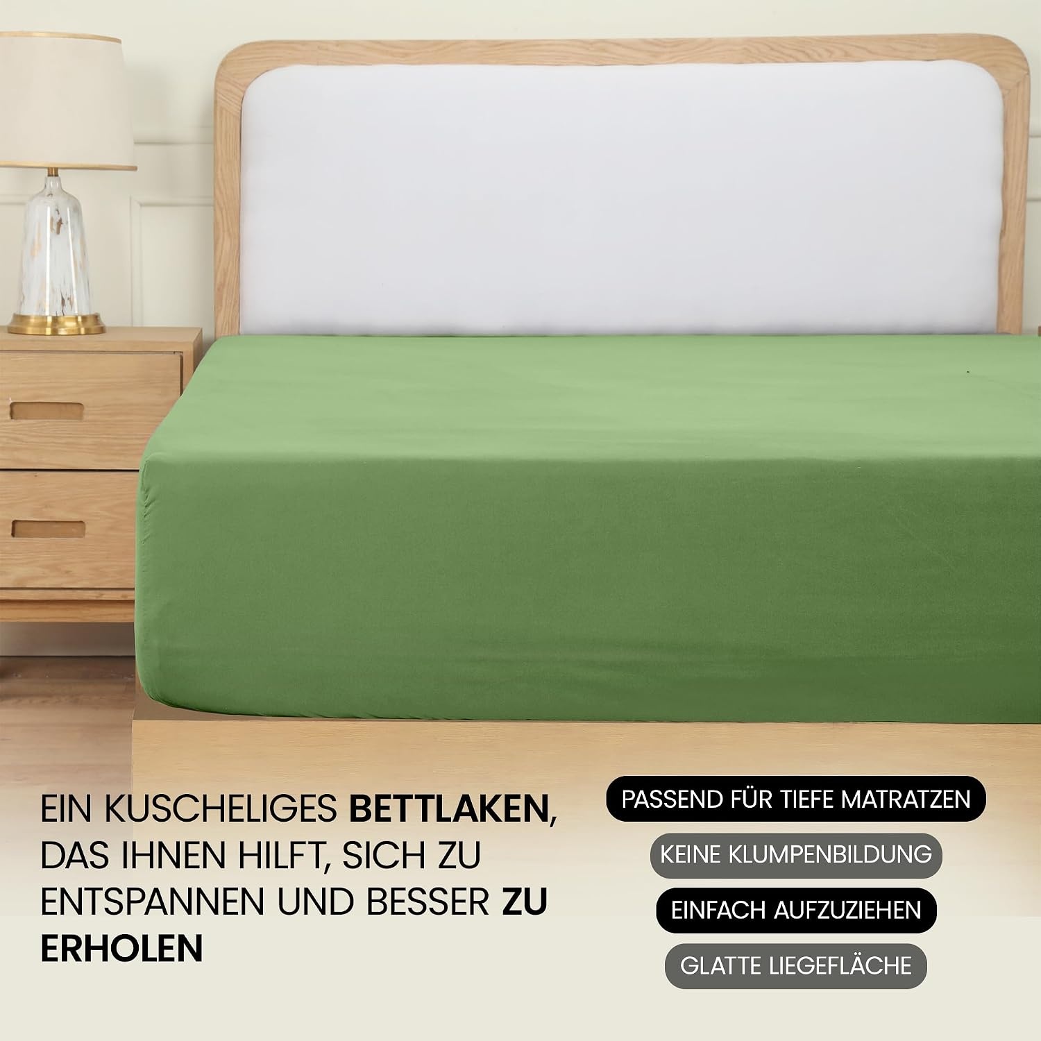 image:imageUtopia Bedding Spannbettlaken 140x200cm BurgunderrotSalbei Grn