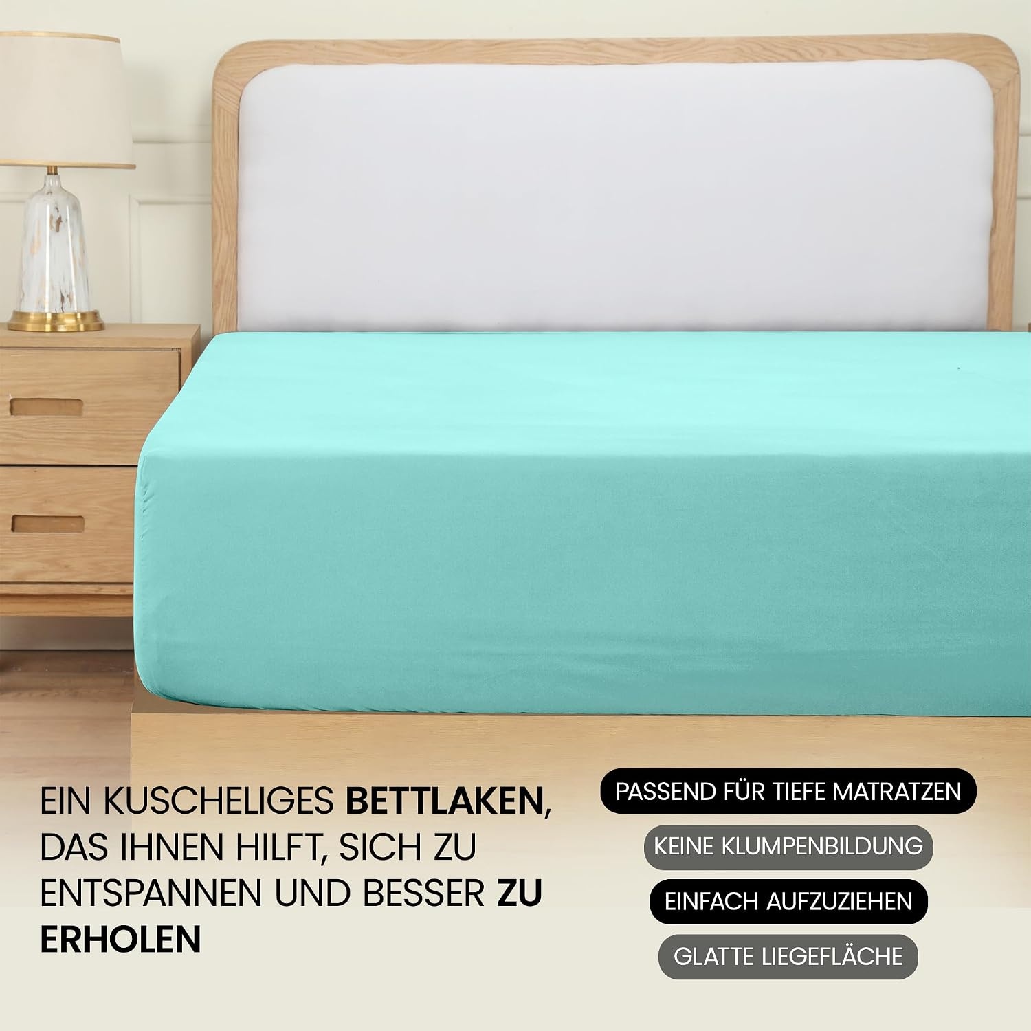 image:imageUtopia Bedding Spannbettlaken 140x200cm BurgunderrotSpa Blau