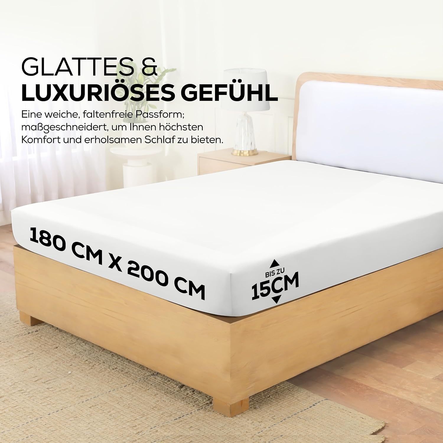image:imageUtopia Bedding Spannbettlaken 140x200cm BurgunderrotWei
