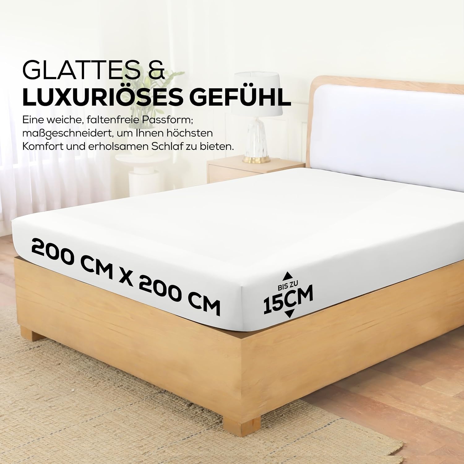 image:imageUtopia Bedding Spannbettlaken 140x200cm BurgunderrotWei