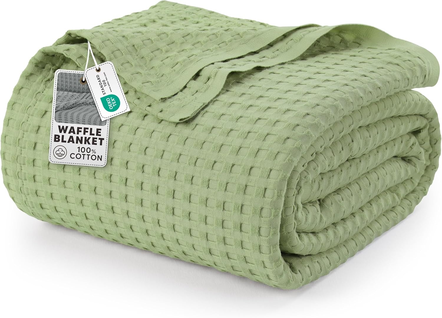 image:imageUtopia Bedding 100 Baumwolle Waffeldecke Kuschedecke 300 GSM Anthrazitgrau 274 x 228 cm weiche leichte atmungsaktive tagesdecke Sofa amp Couch berwurf fr alle JahreszeitenSalbeigrn