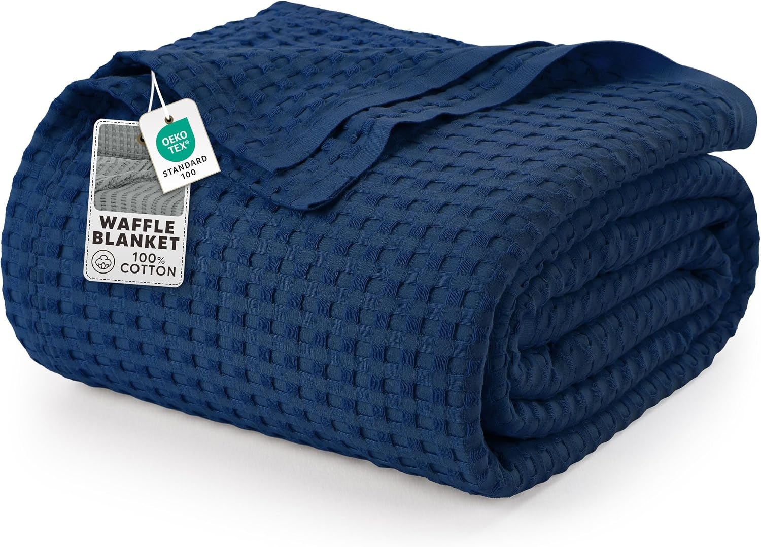 image:imageUtopia Bedding 100 Baumwolle Waffeldecke Kuschedecke 300 GSM Anthrazitgrau 274 x 228 cm weiche leichte atmungsaktive tagesdecke Sofa amp Couch berwurf fr alle JahreszeitenMarine