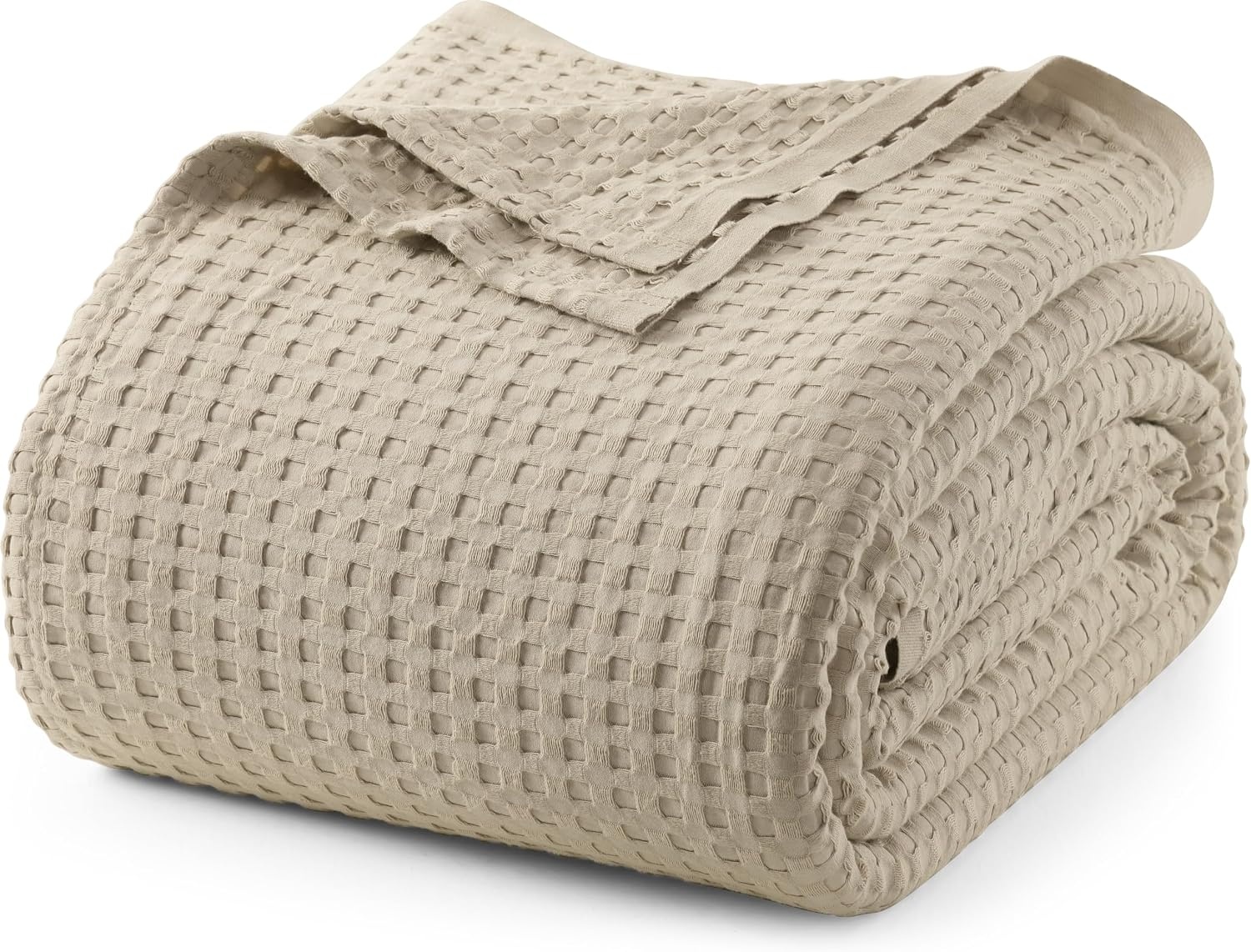 image:imageUtopia Bedding 100 Baumwolle Waffeldecke Kuschedecke 300 GSM Anthrazitgrau 274 x 228 cm weiche leichte atmungsaktive tagesdecke Sofa amp Couch berwurf fr alle JahreszeitenKhaki