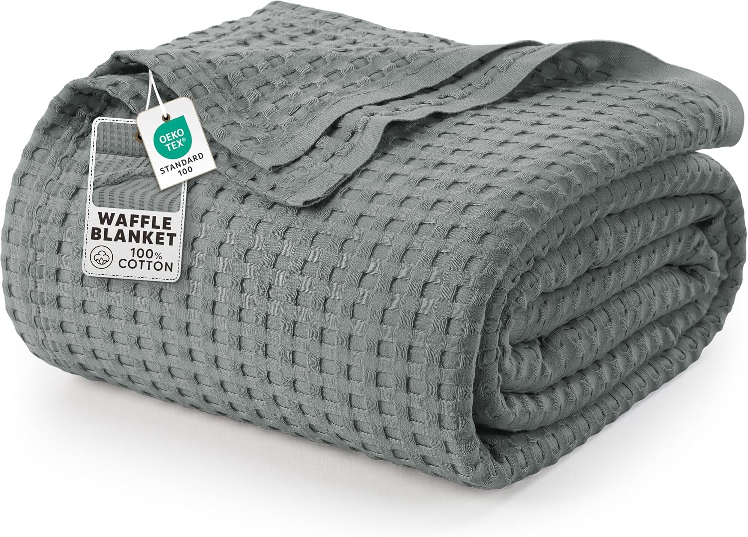 image:imageUtopia Bedding 100 Baumwolle Waffeldecke Kuschedecke 300 GSM Anthrazitgrau 274 x 228 cm weiche leichte atmungsaktive tagesdecke Sofa amp Couch berwurf fr alle JahreszeitenKhles Grau