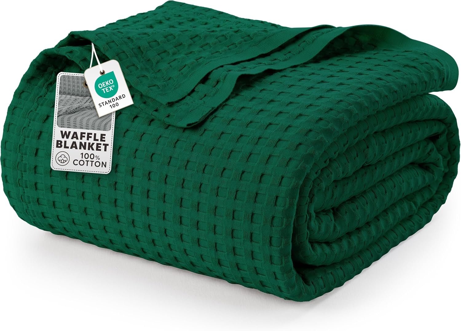 image:imageUtopia Bedding 100 Baumwolle Waffeldecke Kuschedecke 300 GSM Anthrazitgrau 274 x 228 cm weiche leichte atmungsaktive tagesdecke Sofa amp Couch berwurf fr alle JahreszeitenWaldgrn