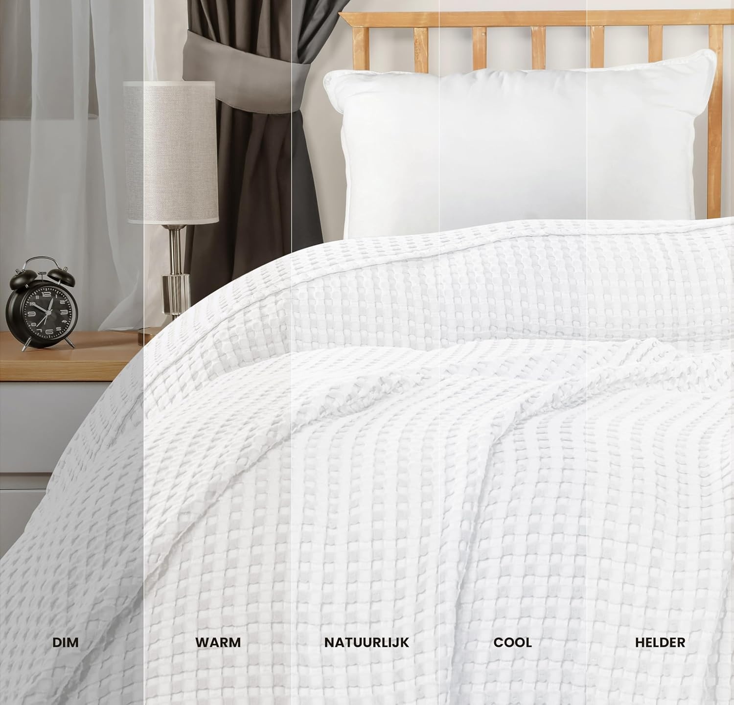 image:imageUtopia Bedding 100 Baumwolle Waffeldecke Kuschedecke 300 GSM Anthrazitgrau 274 x 228 cm weiche leichte atmungsaktive tagesdecke Sofa amp Couch berwurf fr alle JahreszeitenWei