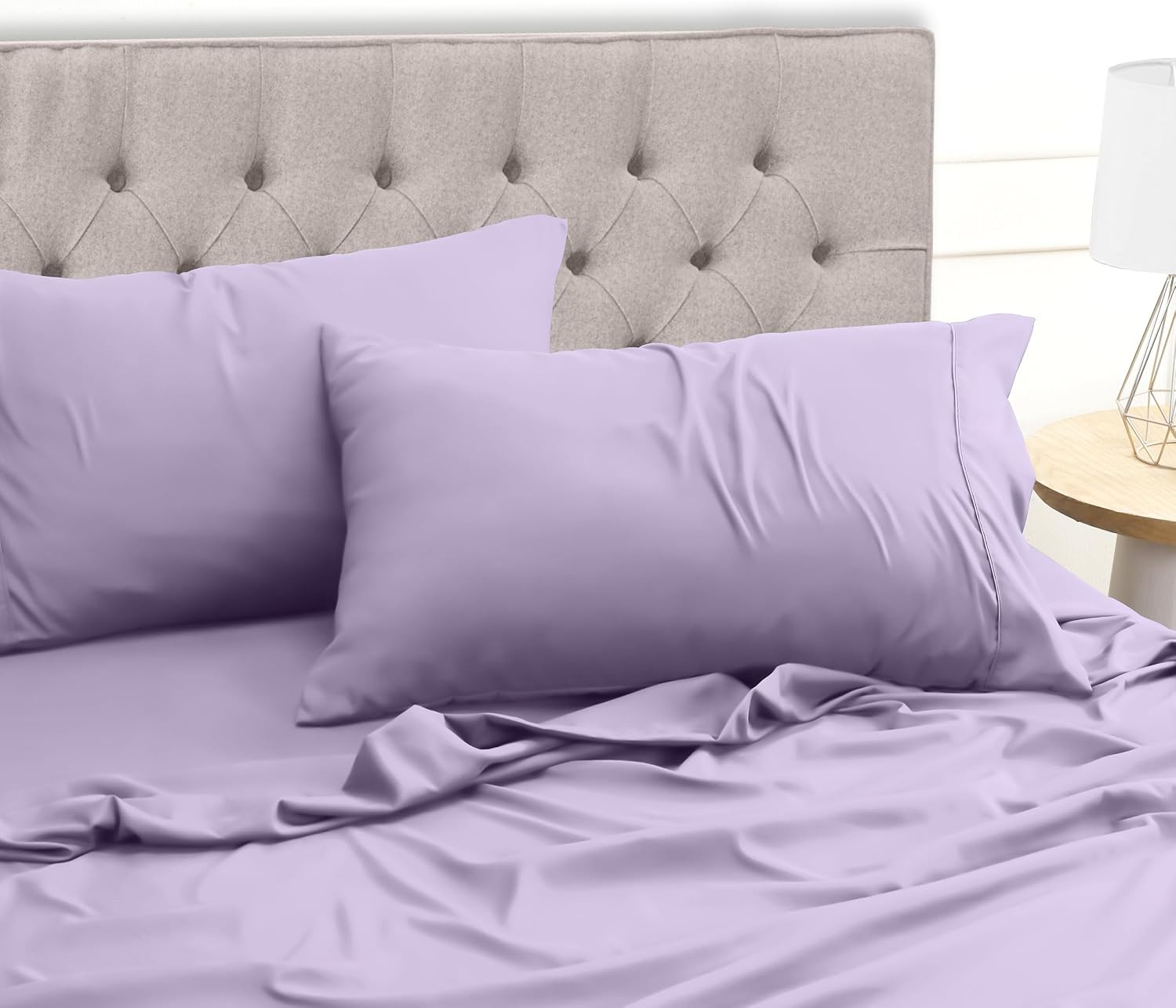 image:imageUtopia Bedding 4 Teilige Bettlaken Set 135x190cm Niederlndisches BlauLavendel