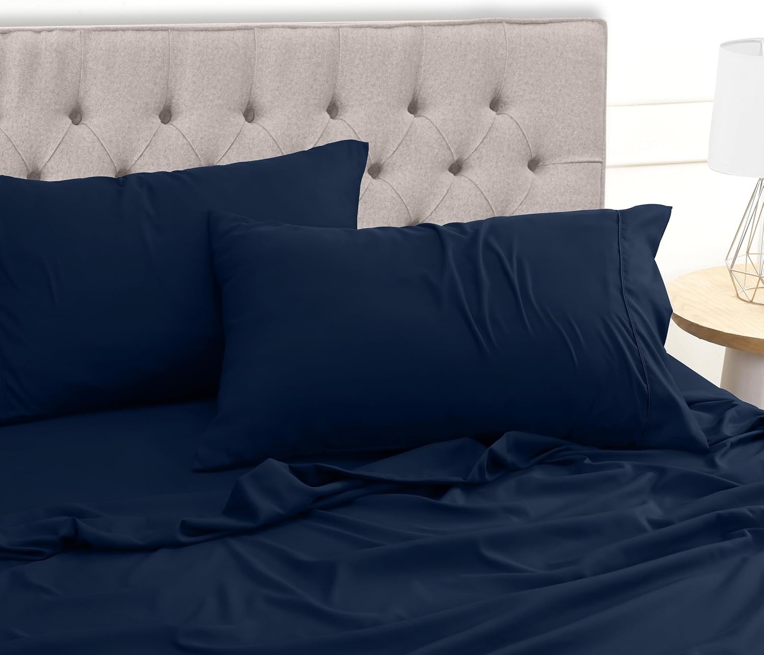 image:imageUtopia Bedding 4 Teilige Bettlaken Set 135x190cm Niederlndisches BlauMarineblau