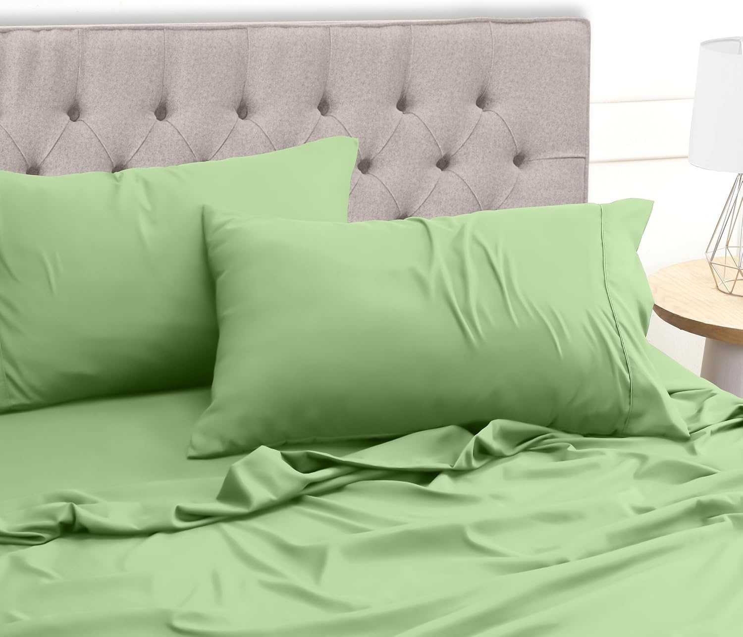 image:imageUtopia Bedding 4 Teilige Bettlaken Set 135x190cm Niederlndisches BlauSalbei Grn