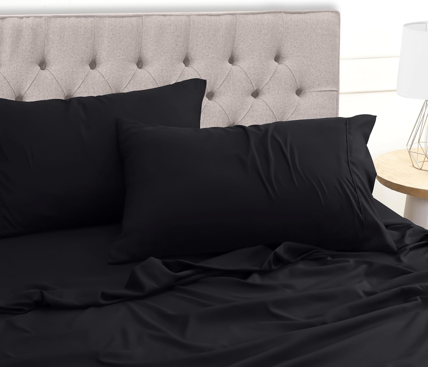 image:imageUtopia Bedding 4 Teilige Bettlaken Set 135x190cm Niederlndisches BlauSchwarz