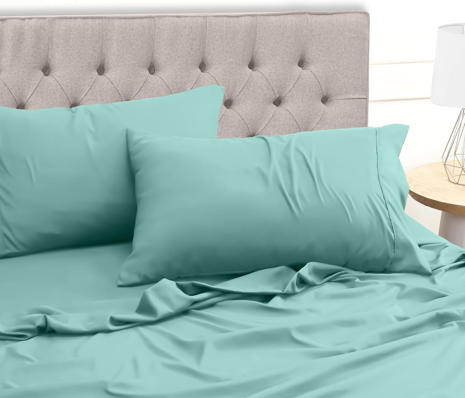 image:imageUtopia Bedding 4 Teilige Bettlaken Set 135x190cm Niederlndisches BlauSpa Blau