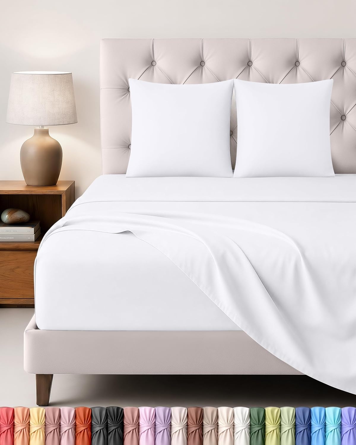 image:imageUtopia Bedding 4 Teilige Bettlaken Set 135x190cm Niederlndisches BlauWei