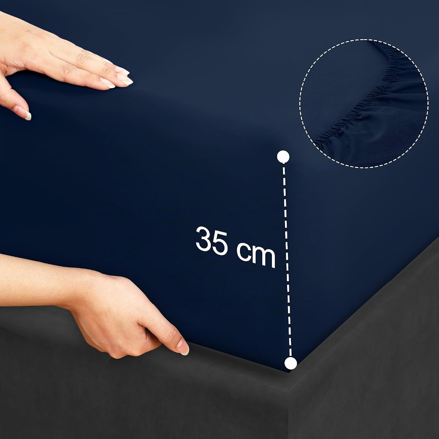 image:imageUtopia Bedding 4 Teilige Bettlaken Set 180x200cm BurgunderrotMarineblau