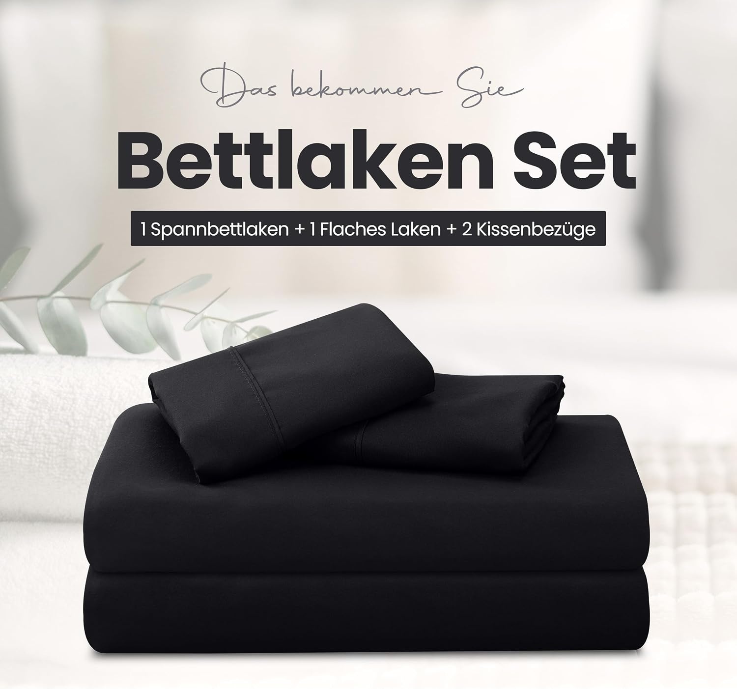image:imageUtopia Bedding 4 Teilige Bettlaken Set 180x200cm BurgunderrotSchwarz