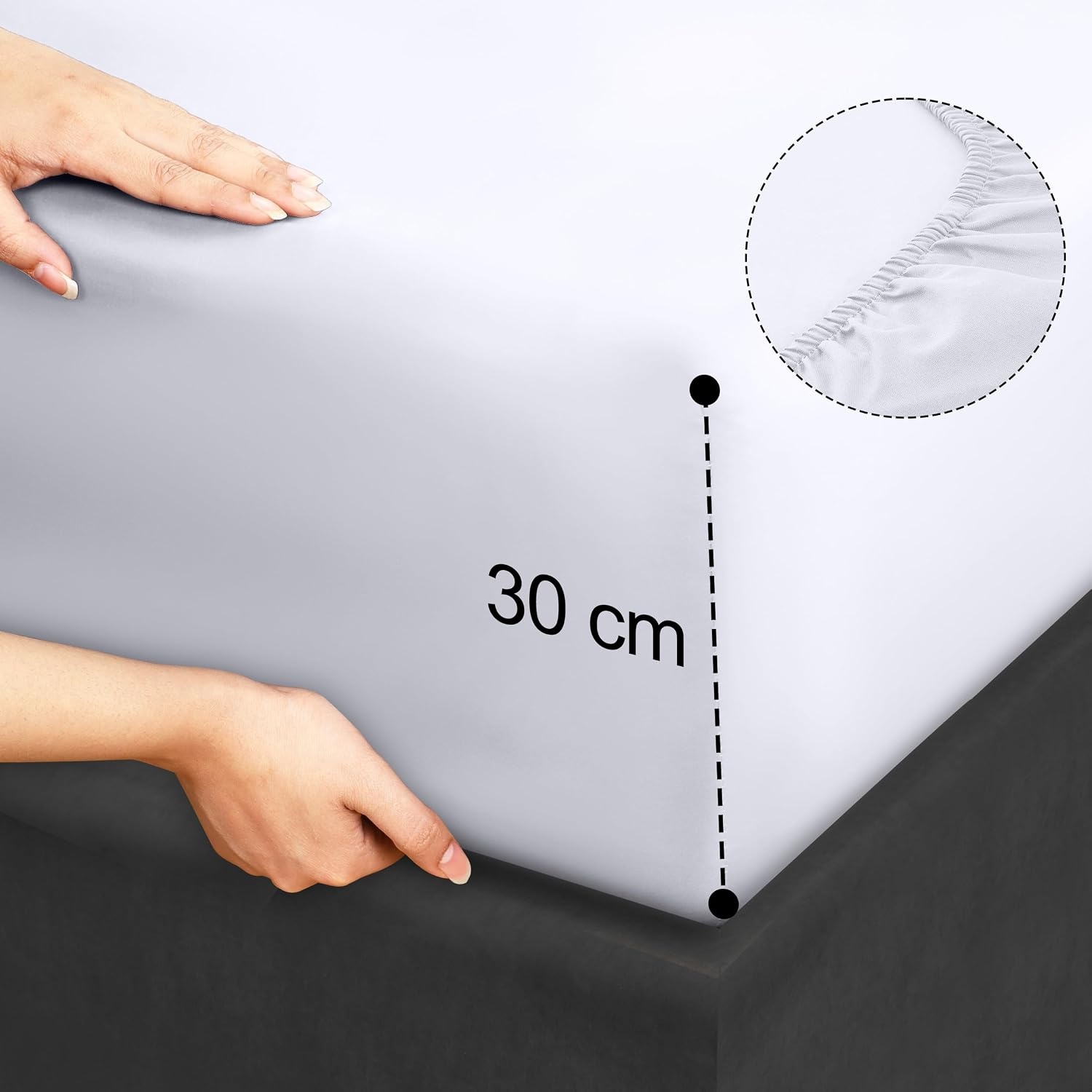 image:imageUtopia Bedding 4 Teilige Bettlaken Set 180x200cm BurgunderrotWei