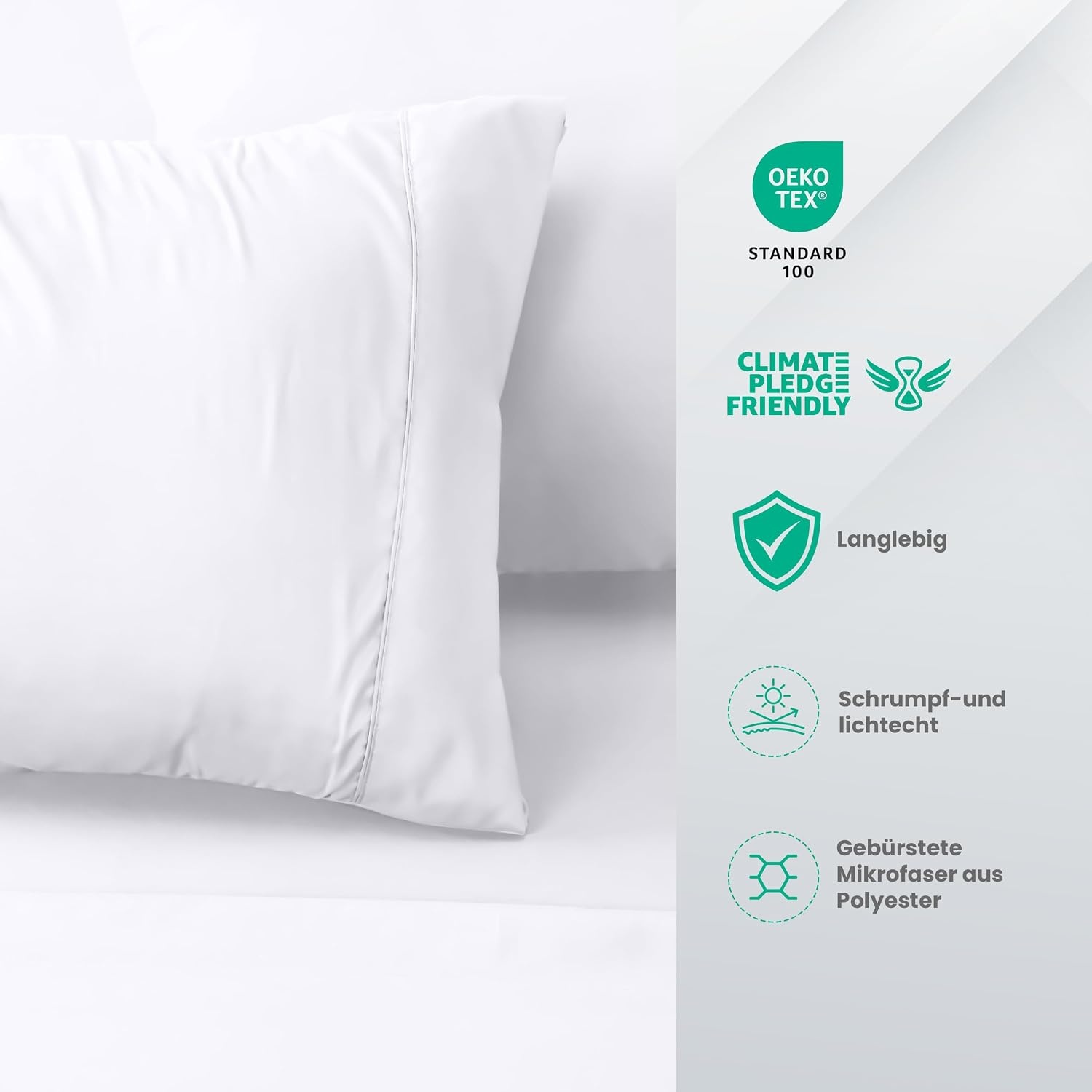 image:imageUtopia Bedding 4 Teilige Bettlaken Set 180x200cm BurgunderrotWei